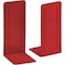 Acrimet Steel Metal Jumbo Bookends for Shelves, Heavy Duty, for Large books, Red, 2PK 294.8 - alternate 1