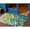 Homeroots 3' X 5' Teal Blue Abstract Washable Indoor Outdoor Area Rug 608076 - alternate 1