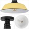 Jonathan Y Camila 14" 1-Light Classic Industrial Indoor/Outdoor Iron LED Semi Flush Mount, Matte Yellow JYL7617H - alternate 10