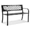 Vevor Outdoor Bench 46 in Metal Garden Bench 480 lbs Park Patio Yard Porch Bench wkl-734 - alternate 1