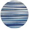 Homeroots 8' Navy Blue Ivory And Gray Round Striped Washable Indoor Outdoor Area Rug 597345 - alternate 8