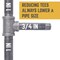 B & K 1 in. FIP each X 1 in. D FIP 3/4 in. D FIP Black Malleable Iron Reducing Tee 310URT-1134 - alternate 5