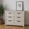 Homeroots 47" Gray Wood Six Drawer Double Dresser 477760 - alternate 6