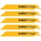 Dewalt 6" 10/14 TPI Straight Back Bi-Metal Reciprocating Blade (5 pack) DW4845 - alternate 3
