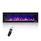 Edendirect 62.26-in W Black Wall mount LED Flat wall Electric Fireplace with Remote Control Included ZR-BI60 - alternate 1