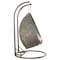 Leisuremod Wicker Hanging 2 person Egg Swing Chair With Outdoor Cover, Beige ESC57BG-C - alternate 6