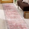 World Rug Gallery Vintage Inspired Machine Washable Non Slip Runner Rug 2 ft 6 in x 7 ft Red 6029RED2X7 - alternate 1