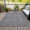 Homeroots 3' X 5' Graphite Gray And Silver Geometric Washable Indoor Outdoor Area Rug 583288 - alternate 9