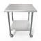 Koolmore 30'' x 30'' 18-Gauge 304 Stainless Steel Commercial Work Table with Casters CT3030-18C - alternate 9