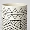 Homeroots 14" Cream Geometric Cylinder Ceramic Table Vase 397500 - alternate 4
