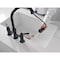 Delta Renaldi Two Handle Pull-Down Bridge Kitchen Faucet Matte Black 2384L-BL-DST - alternate 7