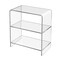 Homeroots 25" Clear Plastic Two Tier Bookcase 389577 - alternate 7