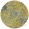 Homeroots 8' Gold Green And Gray Round Abstract Washable Indoor Outdoor Area Rug 603589 - alternate 9
