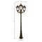 Gama Sonic Royal Bulb Solar Lamp Post, GS Solar Light Bulb, Triple Lamps, Weathered Bronze 98B303 - alternate 8