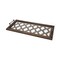 Homeroots 35in Silver Wood Indoor Outdoor Tray With Handles 376037 - alternate 7
