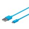Monoprice Usb A To Micro B Cable, 6 ft.Blue 13929 - alternate 4
