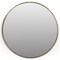 Homeroots 36" Brass Round Iron Framed Accent Mirror 605302 - alternate 1