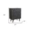Homeroots 27" Dark Gray Solid Wood Four Drawer Dresser 489201 - alternate 6