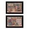 Homeroots Set Of Two God Bless or Sweet Land 2 Black Framed Print Wall Art, 2PK 406000 - alternate 1