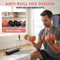 Squatz Dumbbell Weights Set with Stand, 32lbs Neoprene Coated Weights in Color Gray, Black, and Orange, Hex SQDBT30 - alternate 5