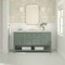 James Martin Vanities Breckenridge 60 in. Single Vanity, Smokey Celadon, w/ 3 CM Victorian Silver Quartz Top 330-V60S-SC-3VSL - alternate 6