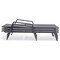 Leisuremod Marlin Patio Chaise Lounge Chair with Armrests in Black Aluminum Frame, Black, 2PK MLABL-77BL2 - alternate 10