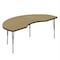 Correll Kidney HPL Activity Table, 72 in W, 36 in L, 19 in to 29 in H, Particleboard, Fusion Maple A3672-KID-16-14-09 - alternate 1