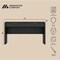 Manhattan Comfort Grace 54in Office Desk in Black (2-Drawer) DK001-GBK - alternate 9