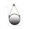 Homeroots Black and Silver Round Accent Metal Mirror 484992 - alternate 3