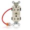 Leviton DplxRcptclOutlt, 20A, 125VAC, Almnd, Nyln M5362-1CT - alternate 1