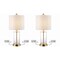 Jonathan Y Abner 21" Glass Modern Contemporary USB Charging LED Table Lamp, Brass Gold, 2PK JYL8500B-SET2 - alternate 1