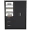 Homeroots 59" Black Three Drawer Dresser 524966 - alternate 16
