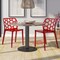 Leisuremod Modern Dynamic Dining Chair, Transparent Red, 2PK DC19TR2 - alternate 7