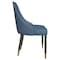 Leisuremod Allure Modern Dining Chair In Yale Blue Fabric and Oak Wood Legs, 2PK AC49BU2 - alternate 10