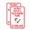 Signmission You Must Display A Valid Parking Permit to Park Here W, 12'' X 18'', Heavy Gauge Aluminum, 2PK A-1218-2PACK-22694 - alternate 1