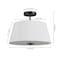 Jonathan Y Isabella 15" 3-Light Modern Contemporary Metal Tapered Drum LED Semi Flush Mount, Oil Rubbed Bronze JYL9922B - alternate 12