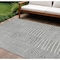 Homeroots 8' X 10' Gray And Ivory Geometric Washable Indoor Outdoor Area Rug 596935 - alternate 1