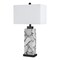 Jonathan Y Elizabeth 27.5" Contemporary Coastal Rectangular Alabaster Mosaic LED Table Lamp w/Nightlight Base, W JYL6201B - alternate 9