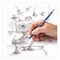 Staedtler Pre-Sharpened Wooden Pencils with 20 Block Erasers, HB #2 Black Lead, Blue Barrel, 250PK 13246C250 - alternate 5