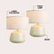 Jonathan Y Mikel 17.25" Organic Modern Tapered Sculptural Textured Ceramic-Look Resin LED Table Lamp, Crea, 2PK JYL5610A-SET2 - alternate 9