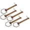 Mytee Products AgraLink 5 Pc Zinc Plated Swivel Hitch Pin 1/2 inx4-1/4 in w/ Clips For Tractor, 5PK HP-75190x5 - alternate 5