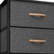 Homeroots 18" Gray And Black Steel And Fabric Six Drawer Dresser 484697 - alternate 6