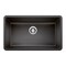 Blanco Precis SILGRANIT 32in Super Single Undermount Kitchen Sink - Anthracite 440149 - alternate 1