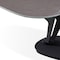 Homeroots 36" Gray And Black Faux Marble And Metal Oval Coffee Table 554269 - alternate 6