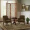 Homeroots 69" Natural Folding Three Panel Screen Room Divider 274700 - alternate 8