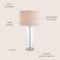 Jonathan Y Collins 29" Glass LED Table Lamp, Clear/Chrome JYL2004A - alternate 12