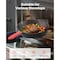 Vevor 4 Piece Cast Iron Skillet Frying Pan Set 6 8 10 12 in with Silicone Handle Black, 4PK CAS003-3 - alternate 6
