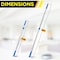 Gritt Commercial 6' Telescopic Pole, Aluminum, Adjustable 3.5 - 6' length with Click / Lock Adapter Cone GRI106-6F-12PK-ZORO - alternate 6
