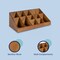 Happimess Bambury 18"W x 9.5"D x 6.5"H Minimalist Handcrafted Bamboo Cup and Condiment Station, Brown CCS1000B - alternate 6