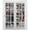 Sartodoors Sliding Closet 12 lites Bypass Doors, Felicia 3355, Sturdy Rails Moldings Trims Hardware Set, Woo FELICIA3355DBD-WS-4896 - alternate 1